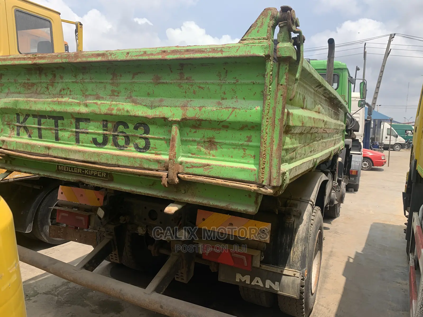 Foreign Used 6 Tyres Man-Diesel Tipper Truck With Haib