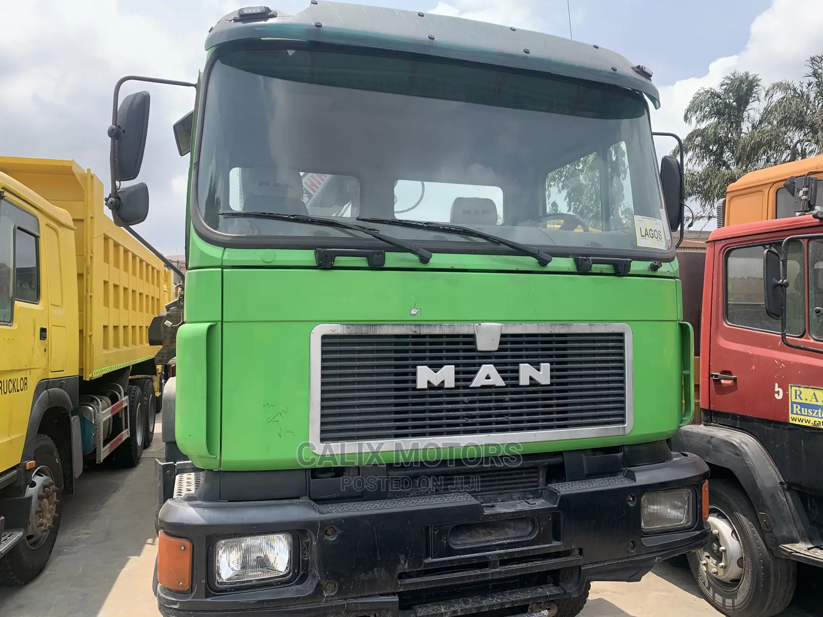 Foreign Used 6 Tyres Man-Diesel Tipper Truck With Haib