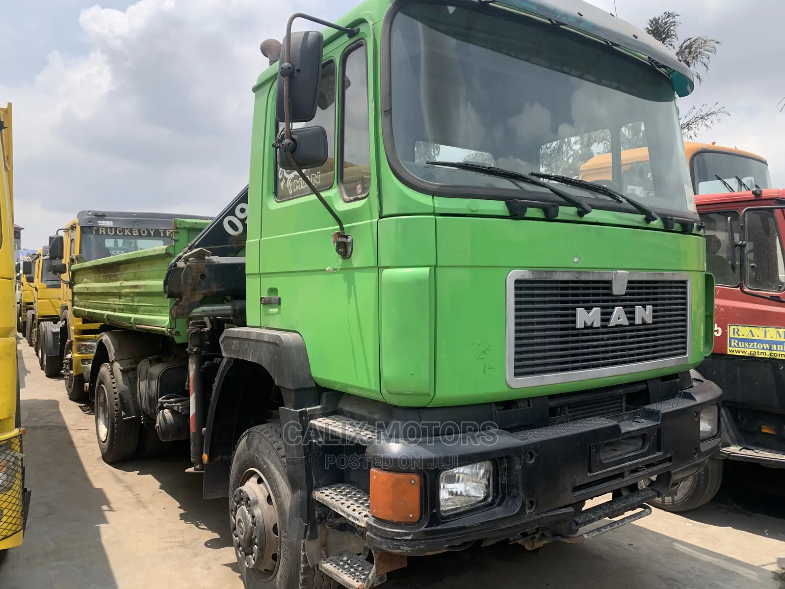 Foreign Used 6 Tyres Man-Diesel Tipper Truck With Haib