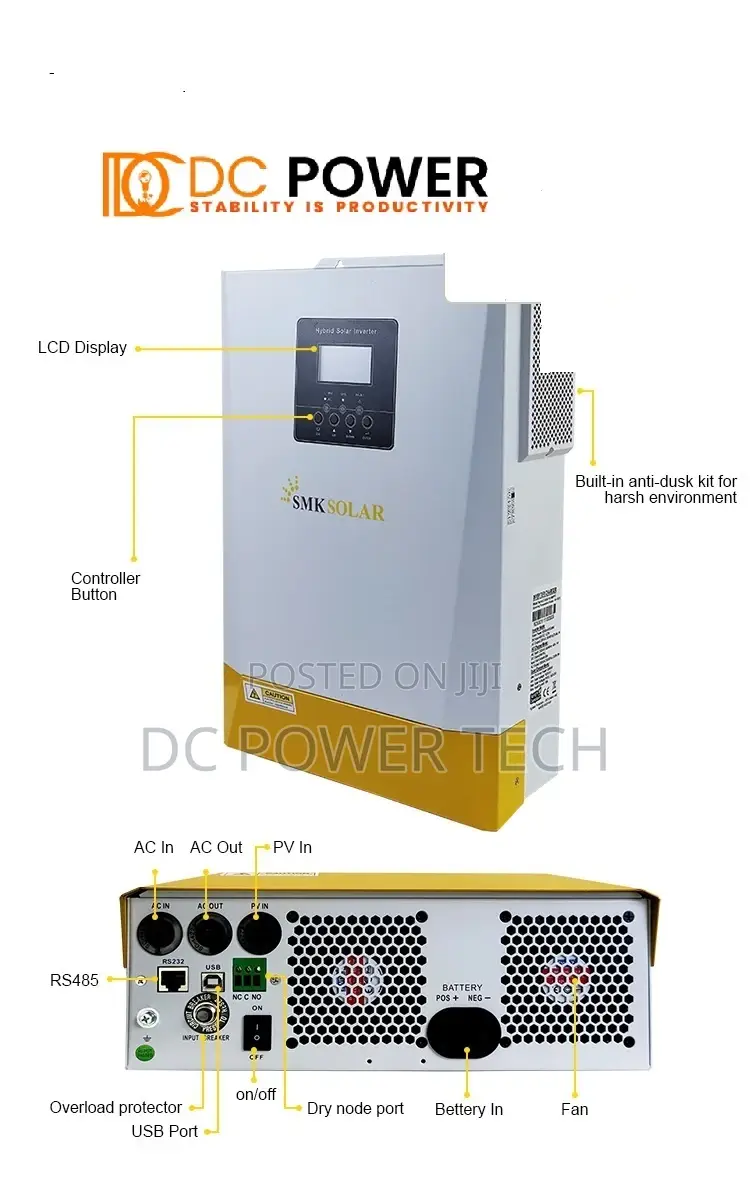 5kva SMKSOLAR Hybrid Inverter With 100A MPPT