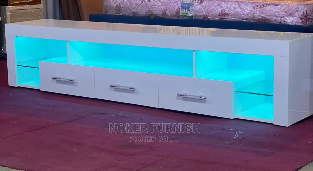 New Design Tv Stand With Led Light