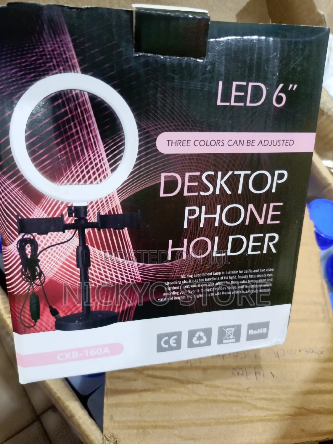 6 Inches Led Lights With Phone Holder