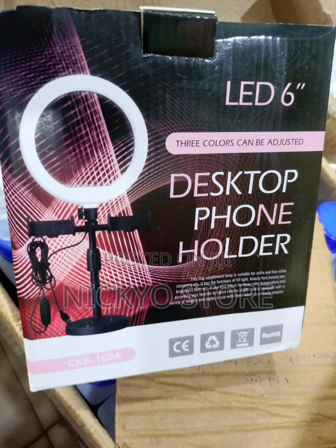 6 Inches Led Lights With Phone Holder