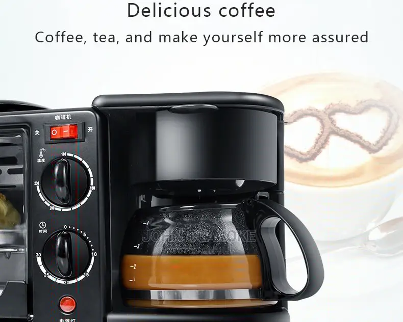 3 in 1 Breakfast Maker Oven Grill and Coffee Maker