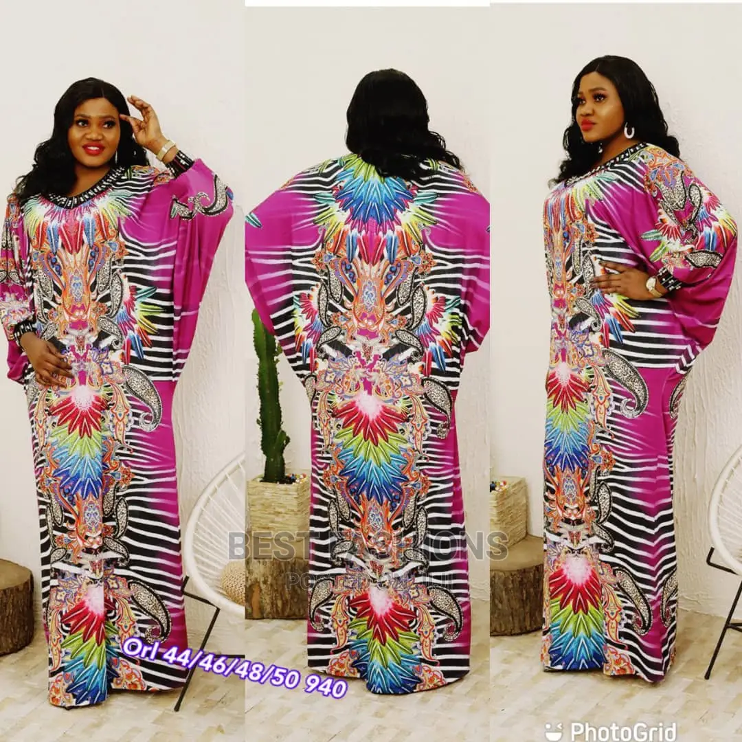 Women Colorful Bubu Gown