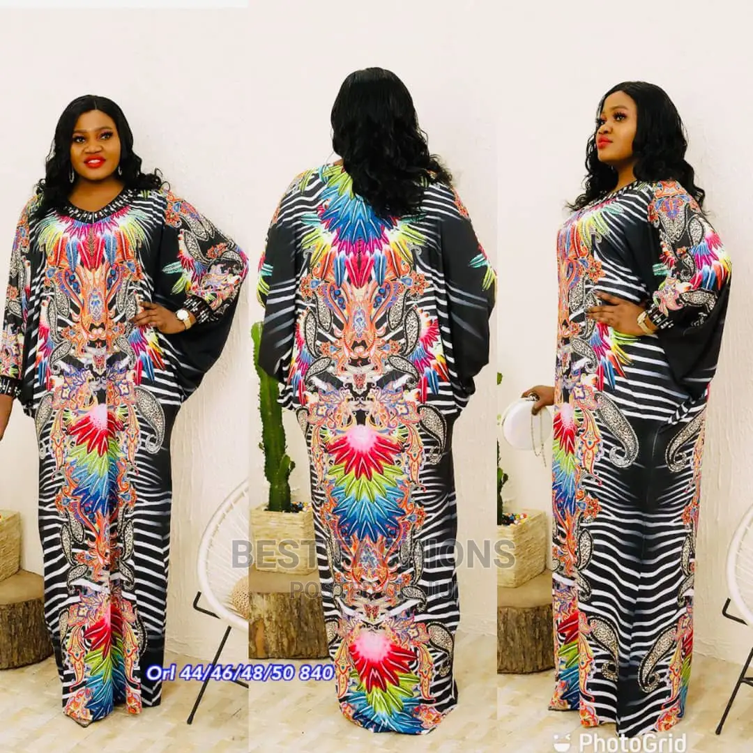 Women Colorful Bubu Gown