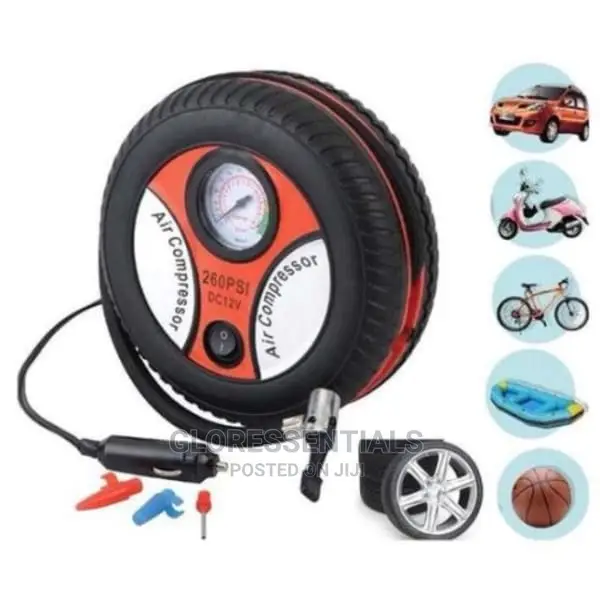 Dc12v Portable Mini Air Compressor Pump Car Tyre Inflator