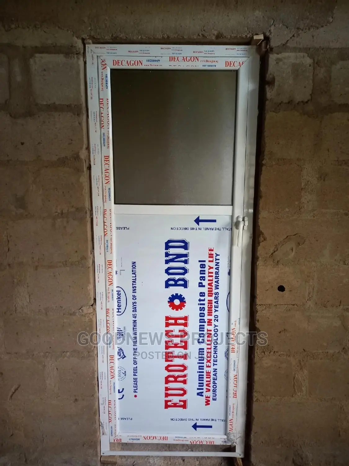 Very Unique Aluminium Toilet Door