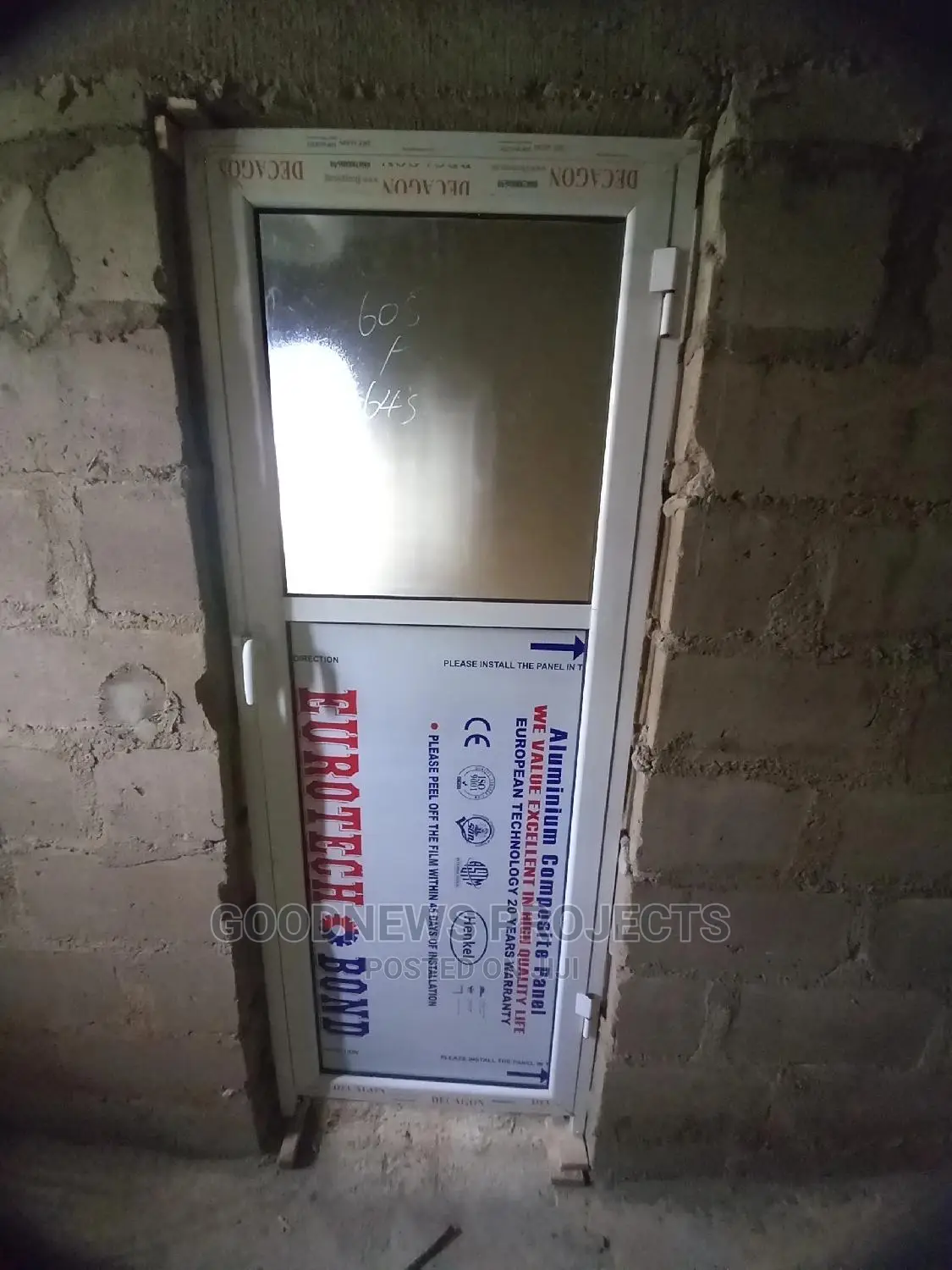 Very Unique Aluminium Toilet Door