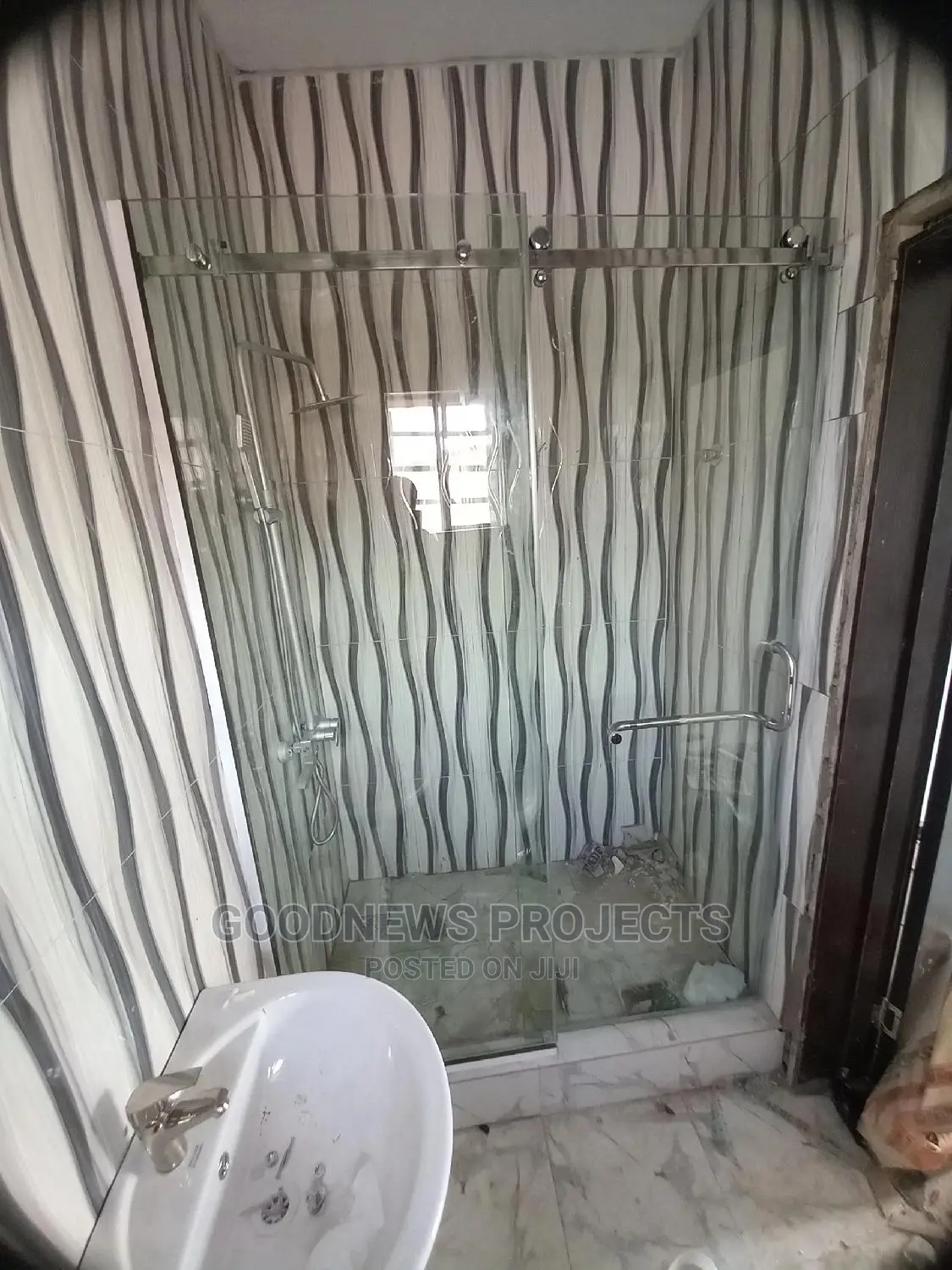 Sliding Tempered Shower Glass
