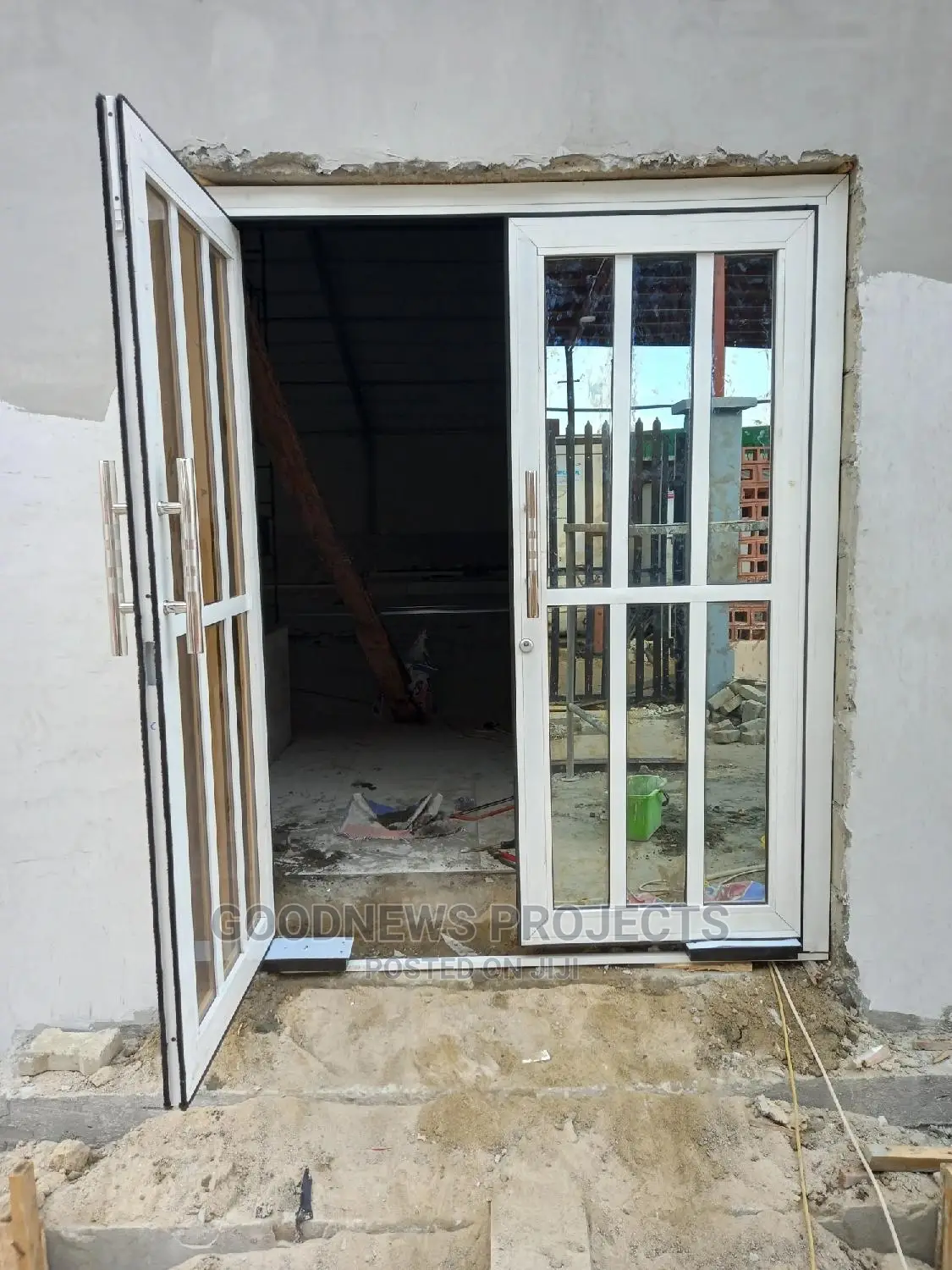 Double Leaf Aluminium Swing Door