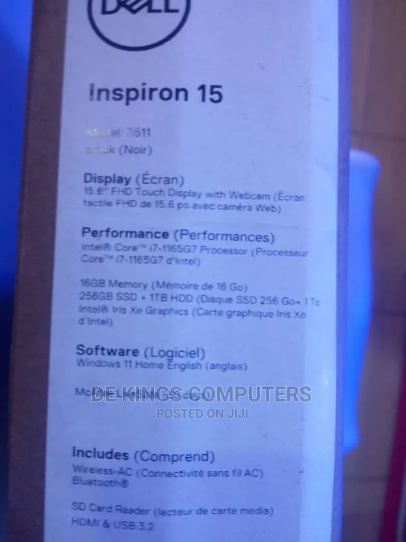 New Laptop Dell Inspiron 15 16GB Intel Core I7 SSD 1T