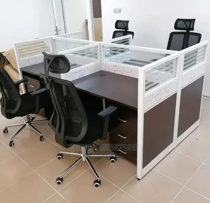 Standard 4 in 1 Work Station With Office Chairs