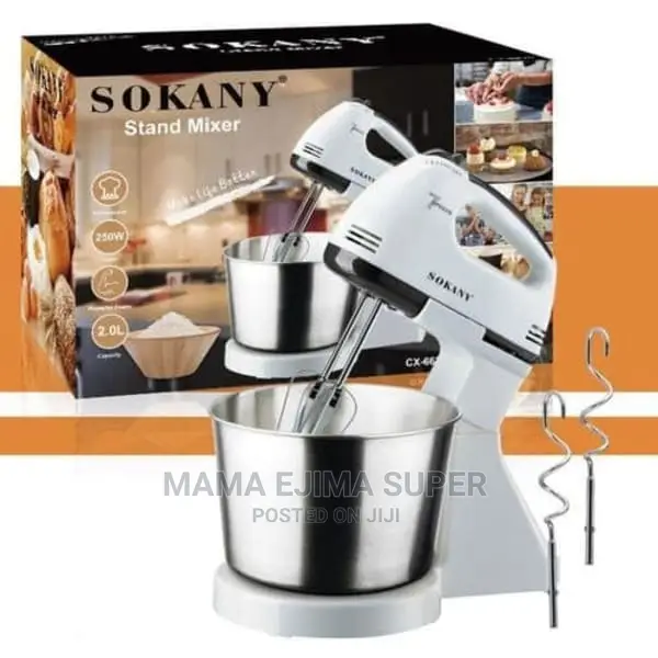 Sokany Stand Mixer With Stainless Steel Bowl - Cx-6620