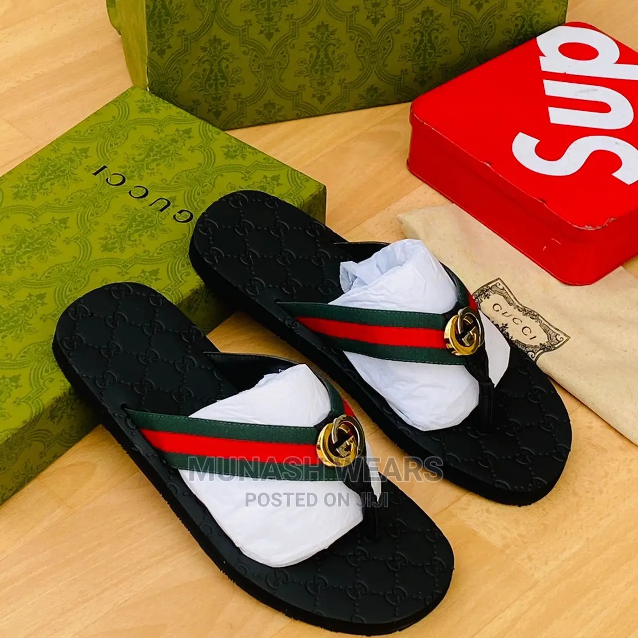 Gucci Leather Slipers