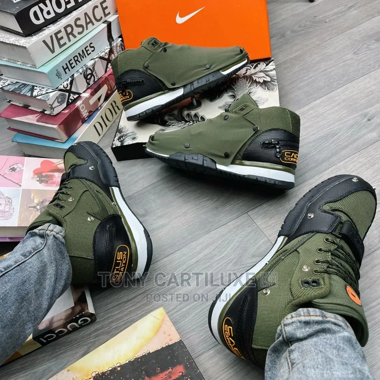 New Travis Scott X Nike Air Trainer 01_“ / Army GRN /•