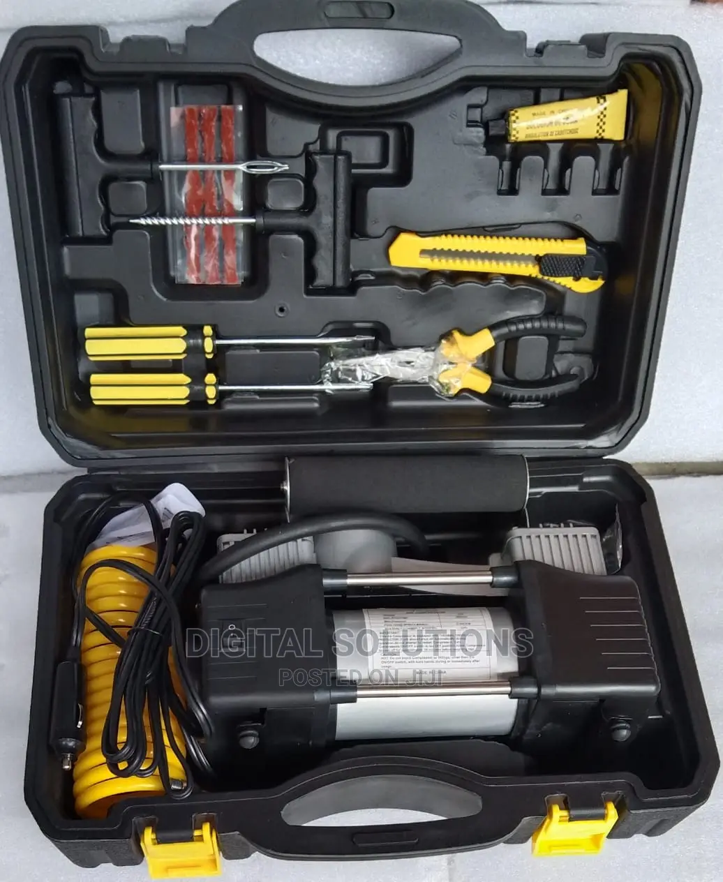 Emergency Air Compressor -Tyre Inflator for Jeep/Car Box Kit