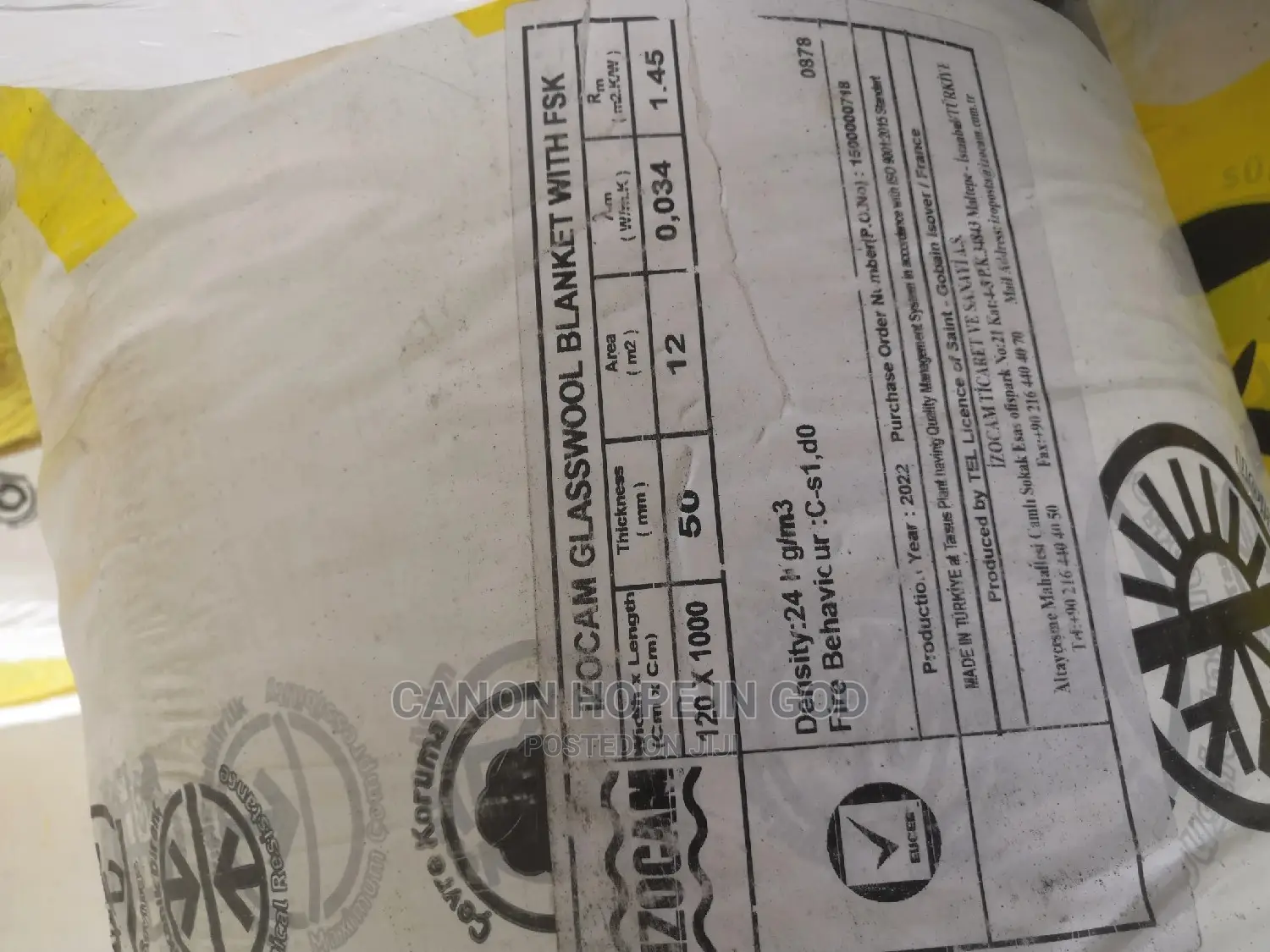 Rock Wool Izocam 50mm and 25mm Thickness