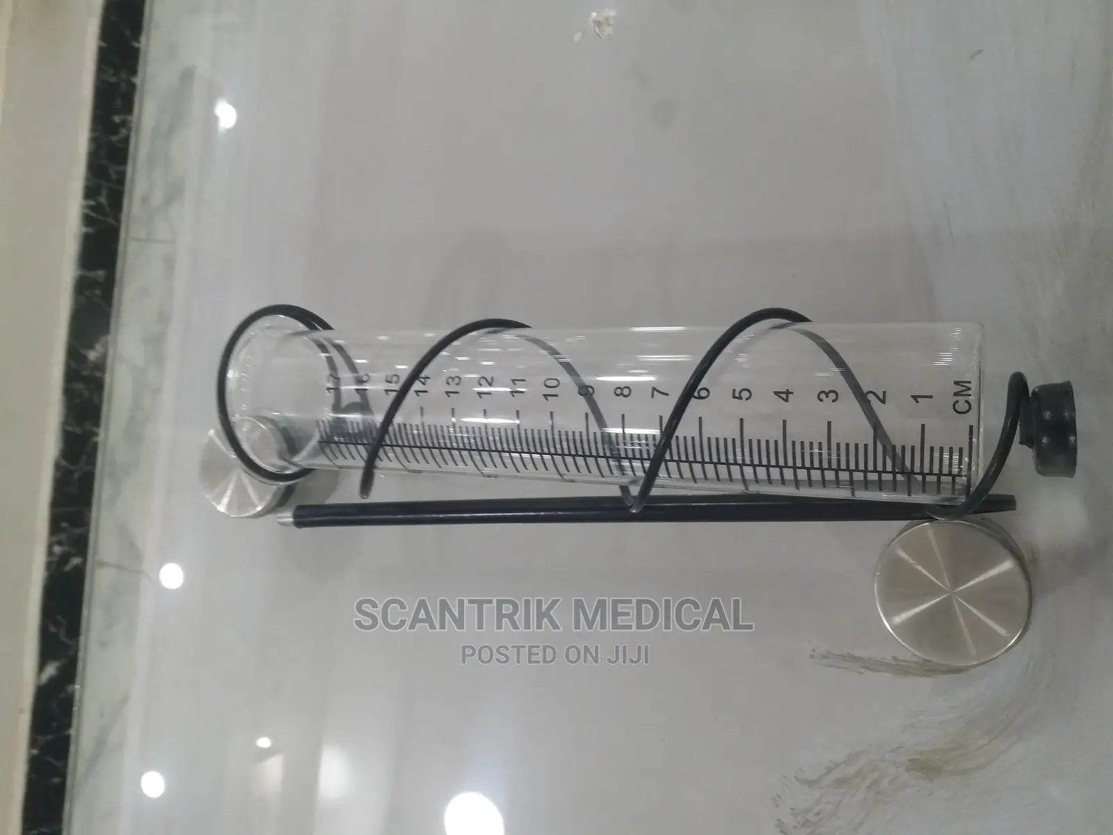Portable Rain Gauge With Stand Rainfall Measuring Tube