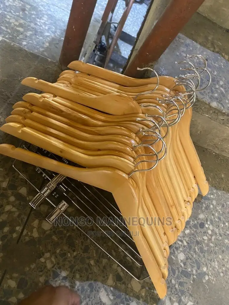 Wooden Clip Hangers for Trousers and Skirts