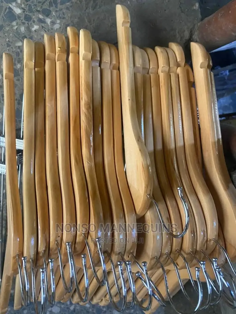 Wooden Clip Hangers for Trousers and Skirts