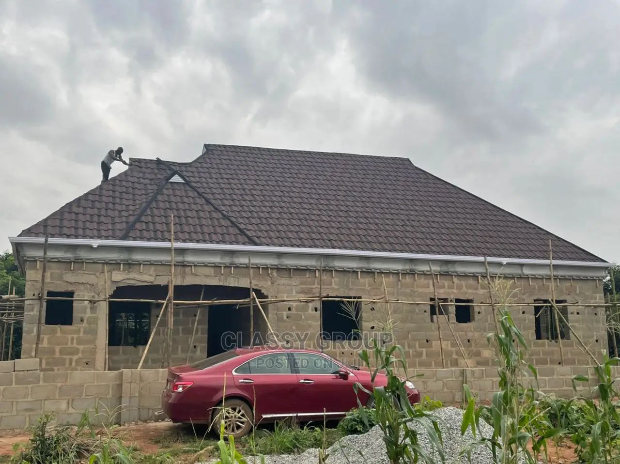 Brown Stone Coated Roof