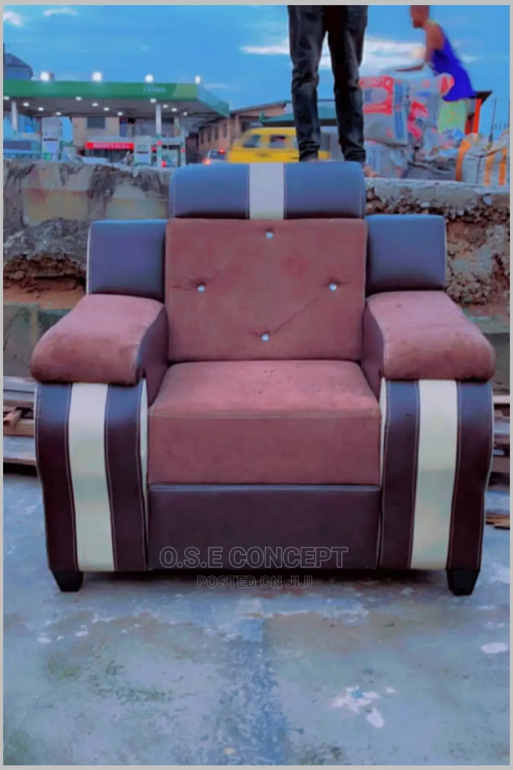 Complete Set of Fabric Sofa