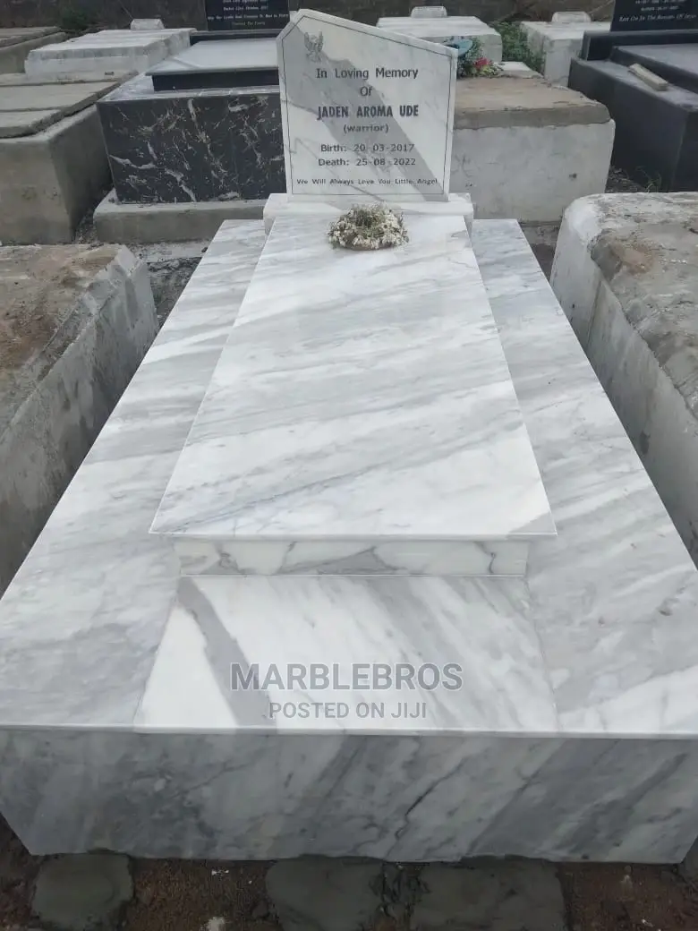 White Marble Stone Grave