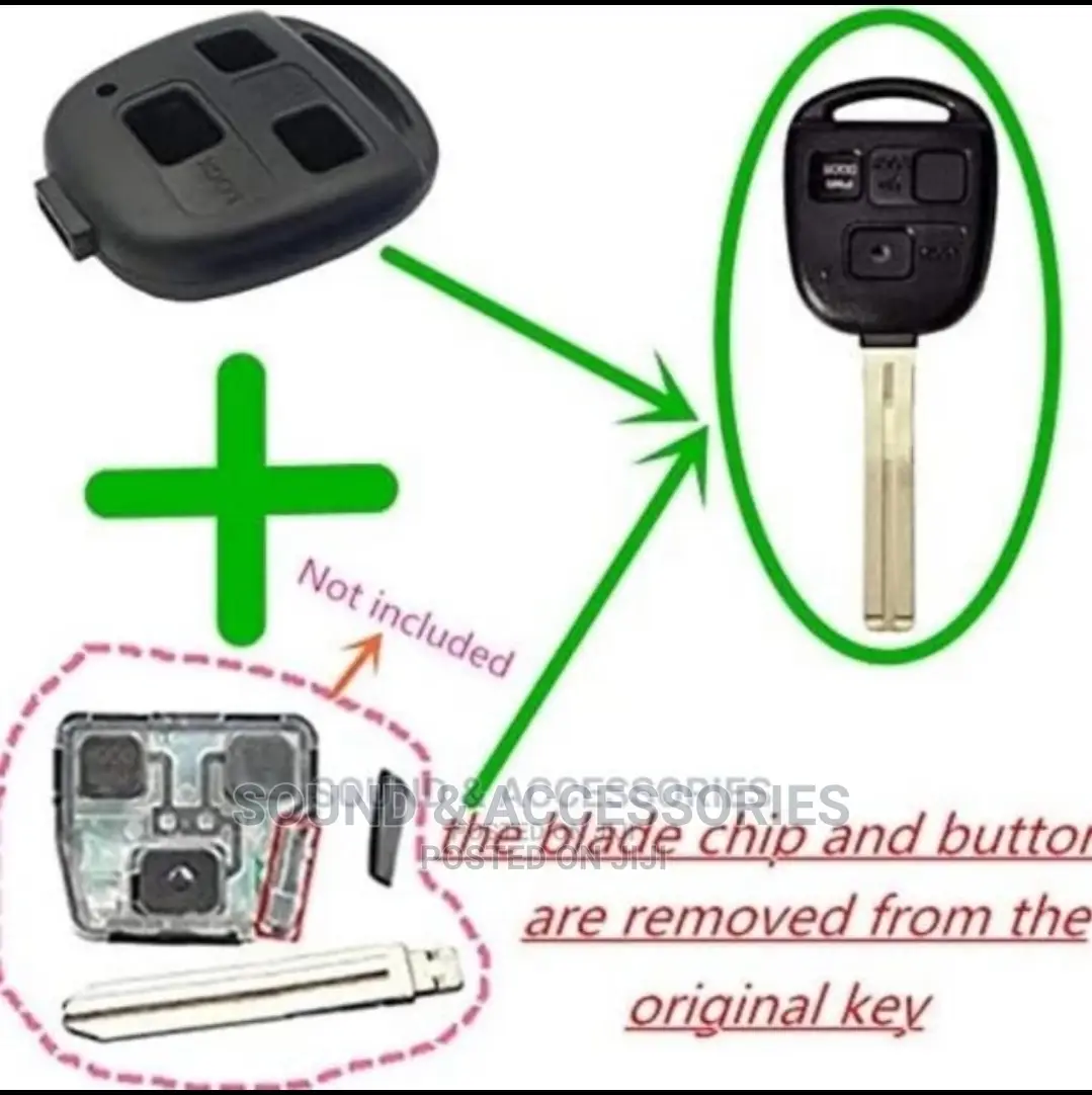 Lexus 3 Buttons Replacement Keyshell Fob Case (No Blade)