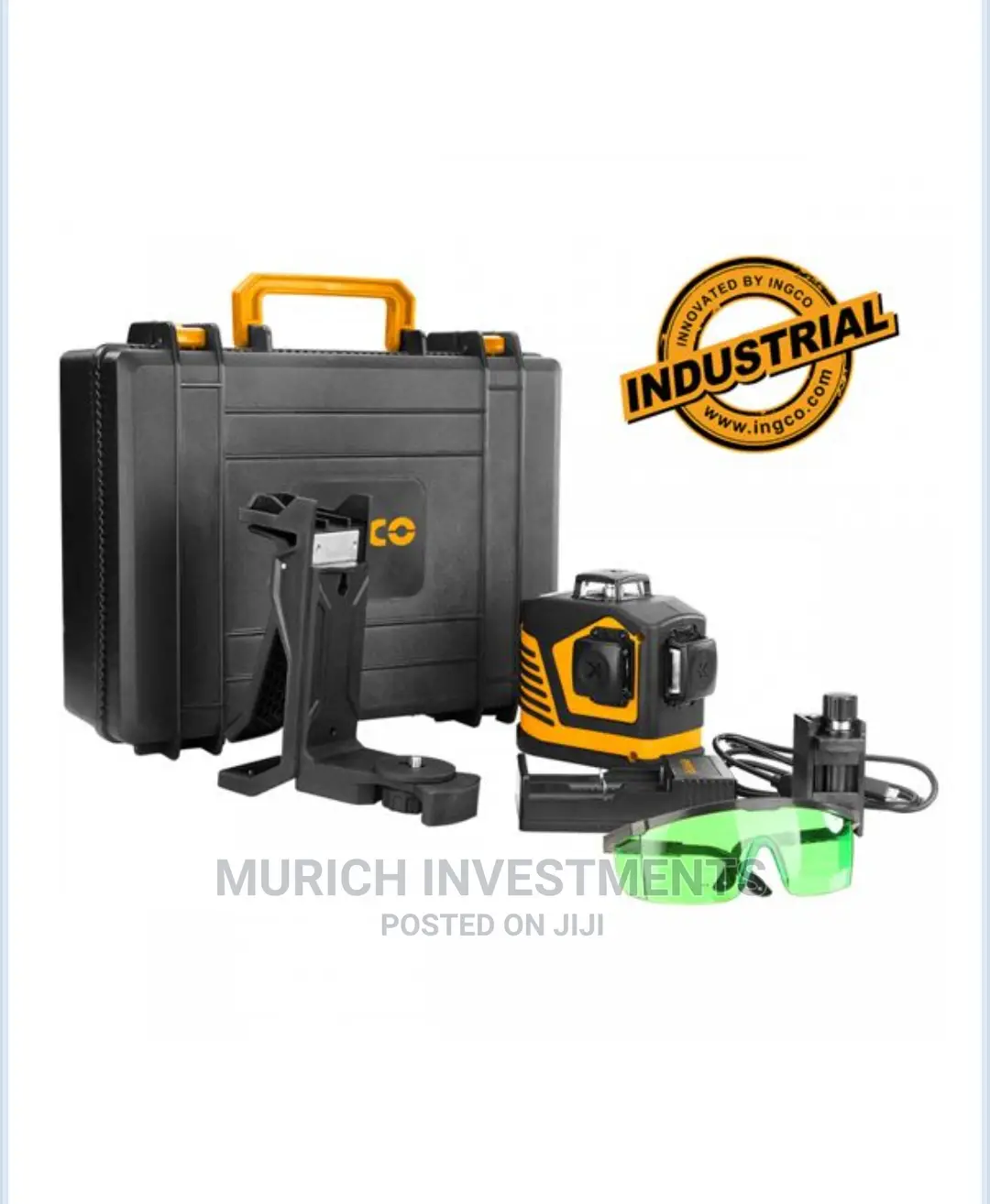 3D Green Self-Levelling 3600 Laser Level Ingco Hll255245