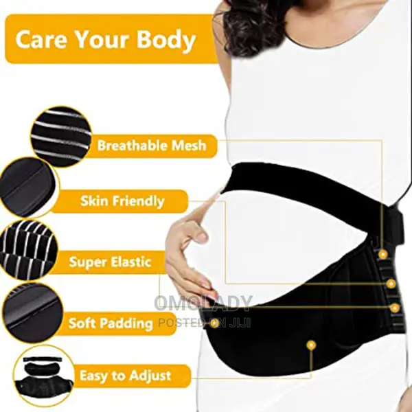 Maternity Pregnancy Support Belt - Black