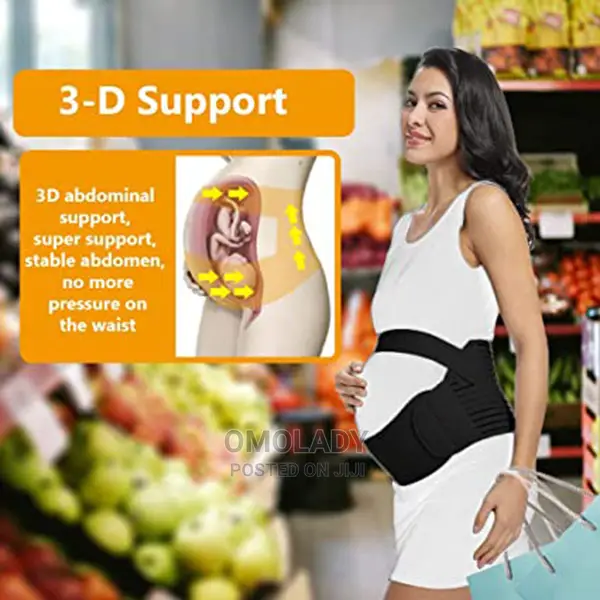 Maternity Pregnancy Support Belt - Black