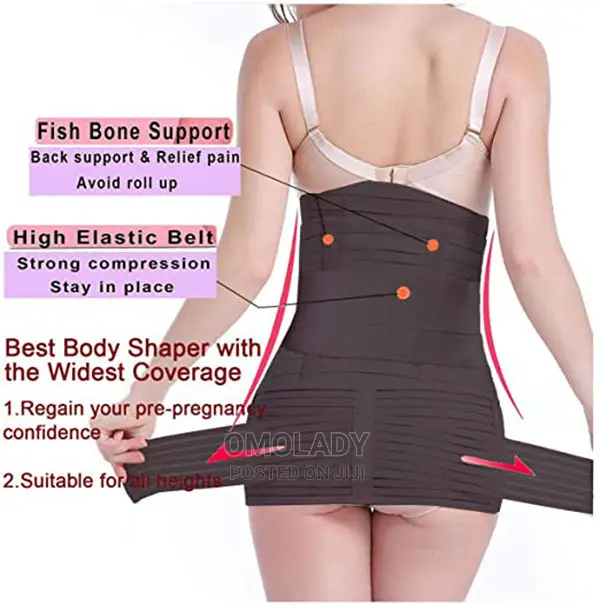 3 in 1 Stripe Postpartum Abdominal Maternity Recovery Belt