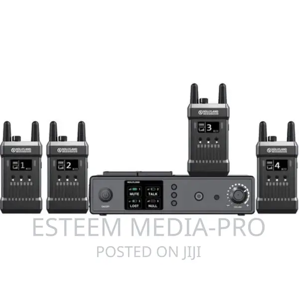 Hollyland MARS T1000 Full-Duplex Intercom System, 4 Beltpack