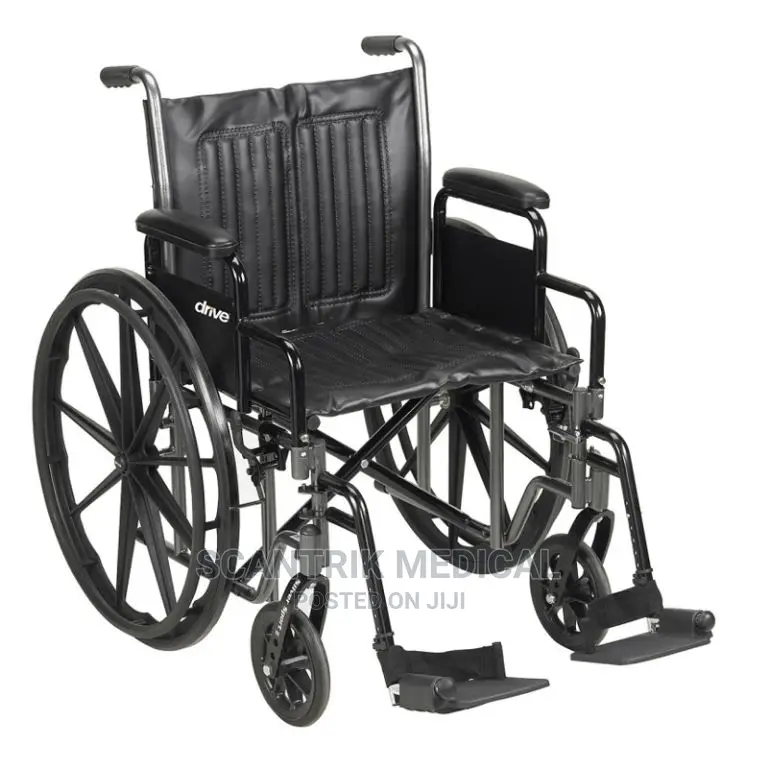 Portable Foldable Light Weight Manual Steel Wheelchair