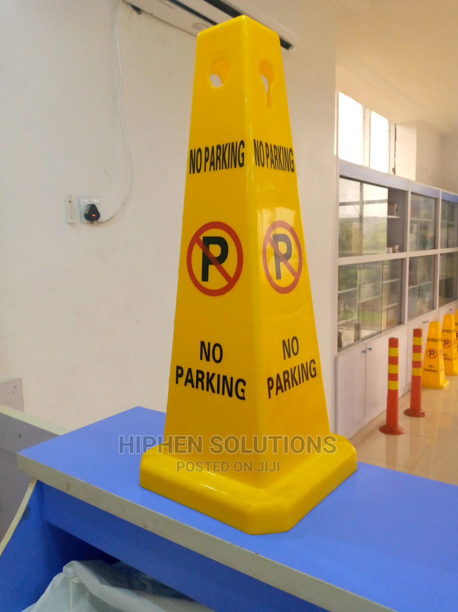 Large Writing No Parking Sign