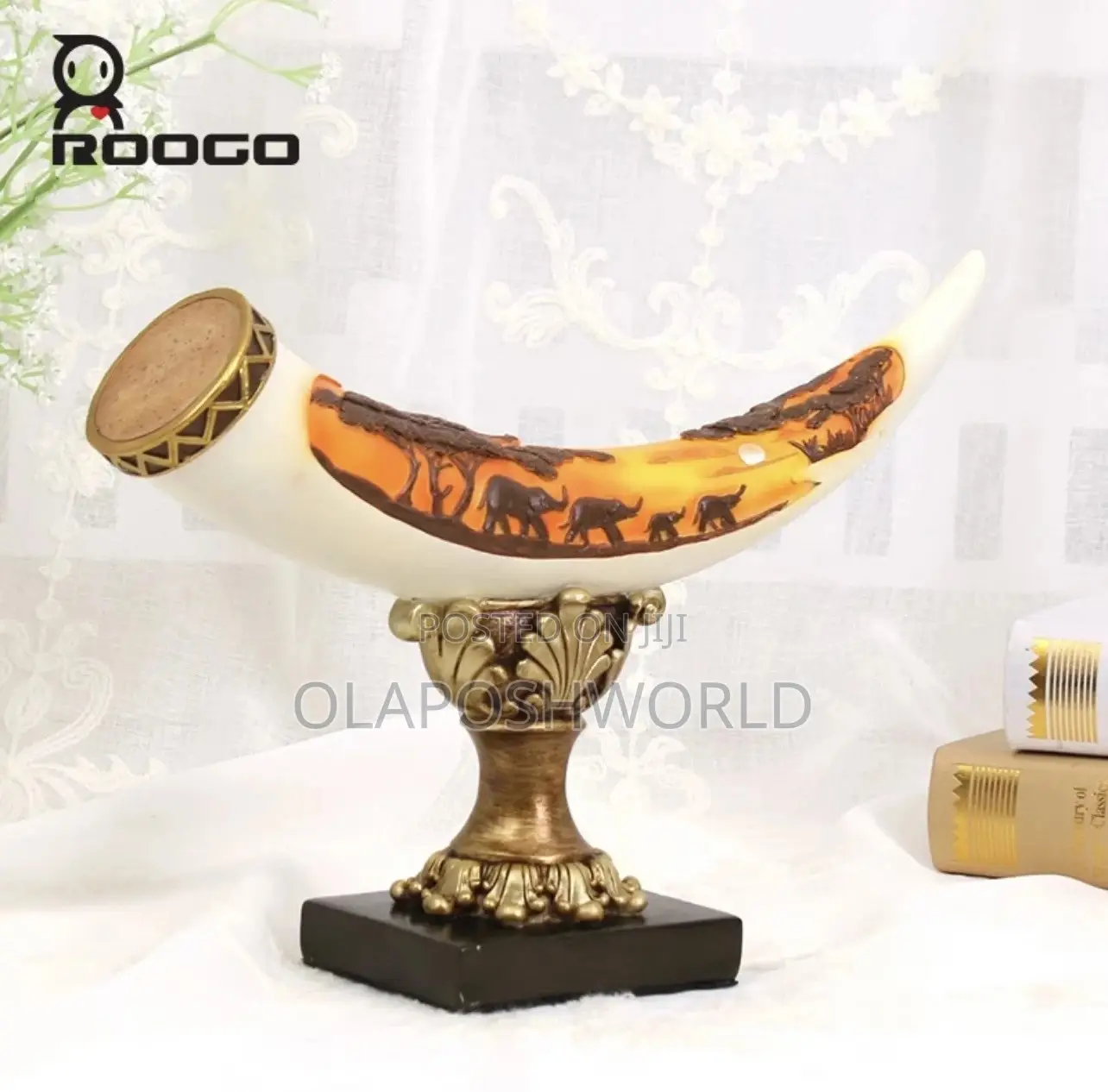 Elephant Tusk Figurine