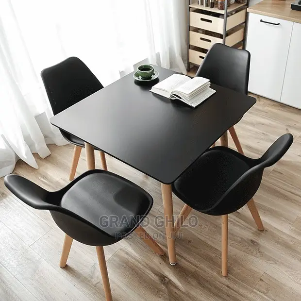 Four Chairs Dinning/Coffee Table Set