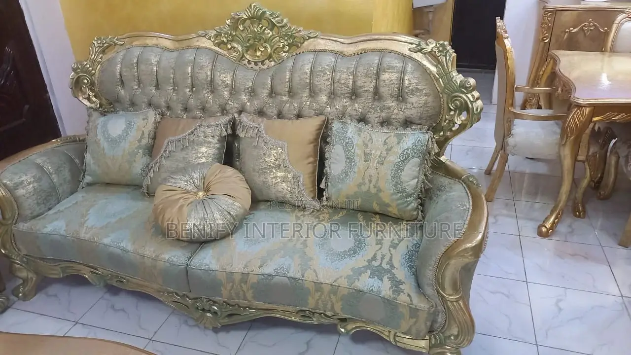 6 Seater Royal Sofa Chair With Center Table