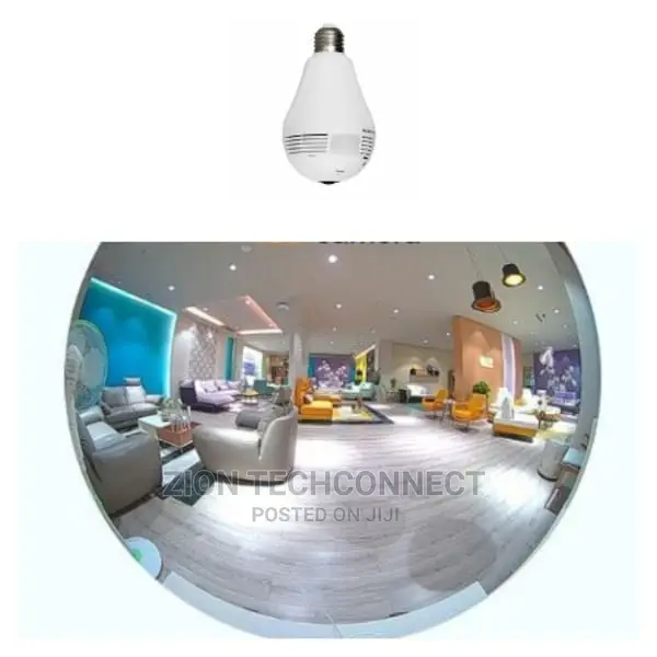 Bulb Spy Camera With 360° Panoramic View, Wifi
