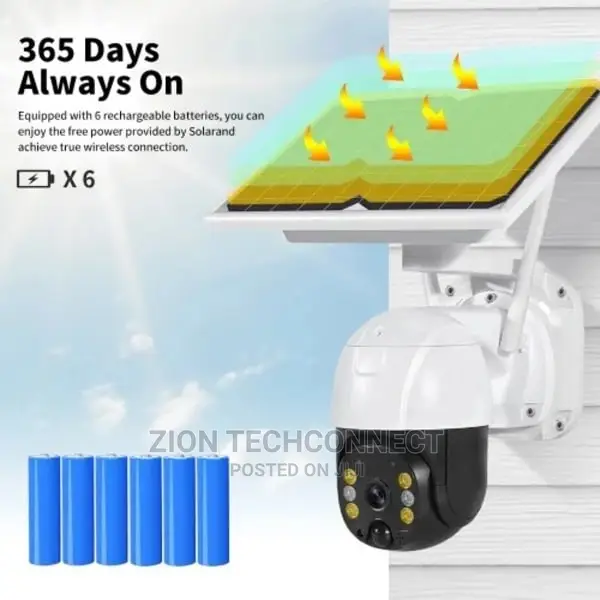 4G Solar Ptz Camera With Motion Tracking