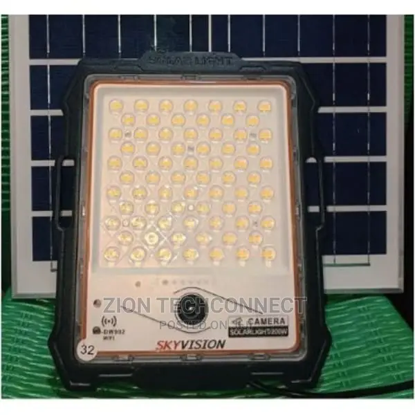 200w Solar Light With Camera and Panel.