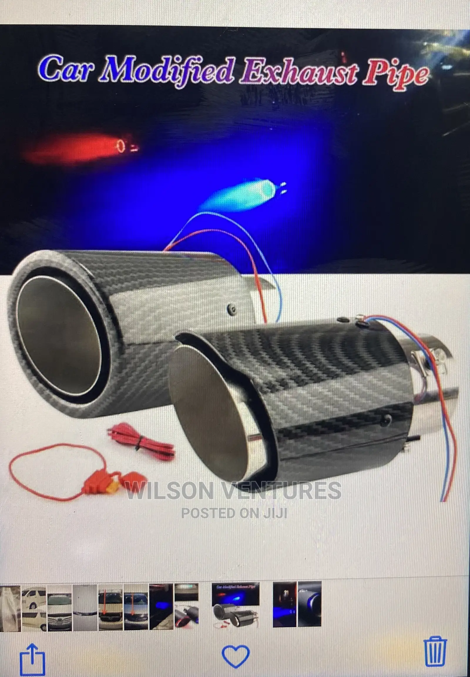 LED Car Silencer Cover