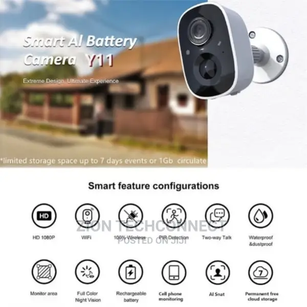 Mini Wifi Battery Powered Ip Camera For Security Alert