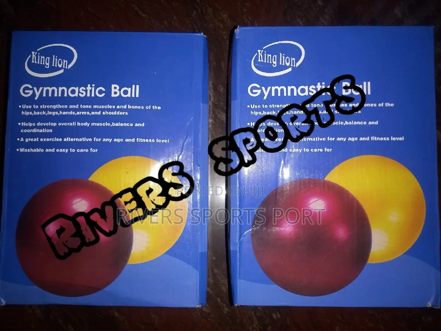 King Lion Gymnastic Ball Fitness Yoga Ball (Diameter:75cm)