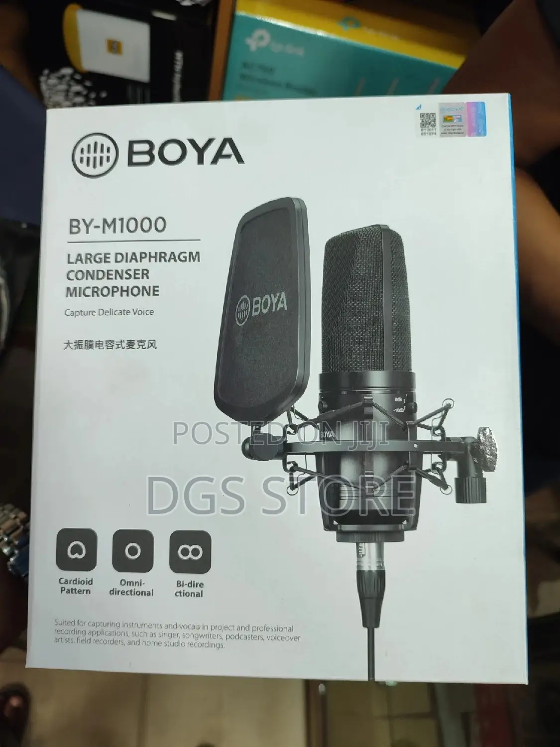 Boya by M1000 Large Diaphragm Condenser Microphone