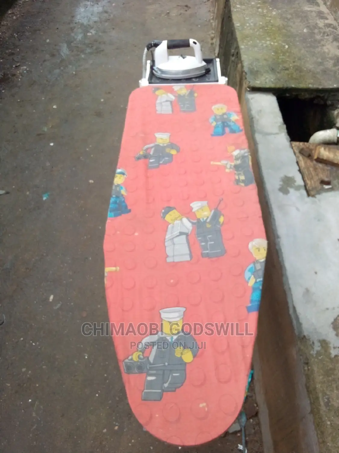 Industrial Ironing Table and Iron