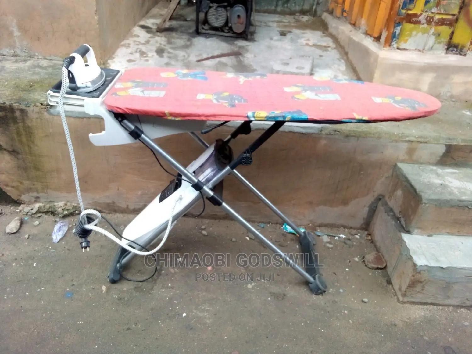 Industrial Ironing Table and Iron