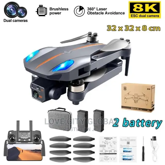 Professional GPS Drone Dual HD Camera Obstacle Avoidance