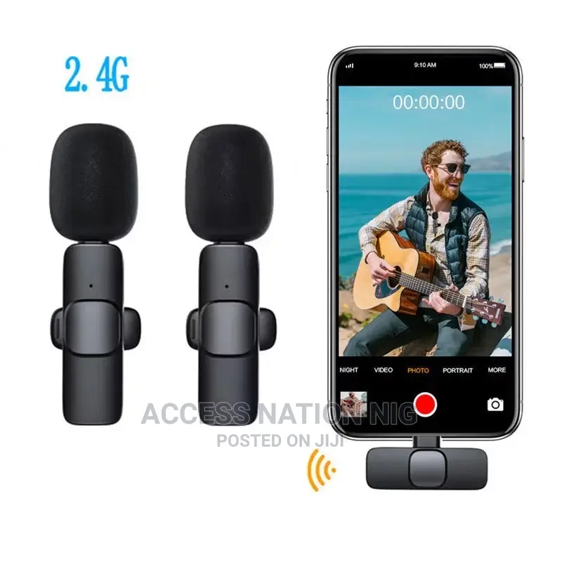 K9 2in1 Lavalier Microphone For Audio And Video Recording Ip